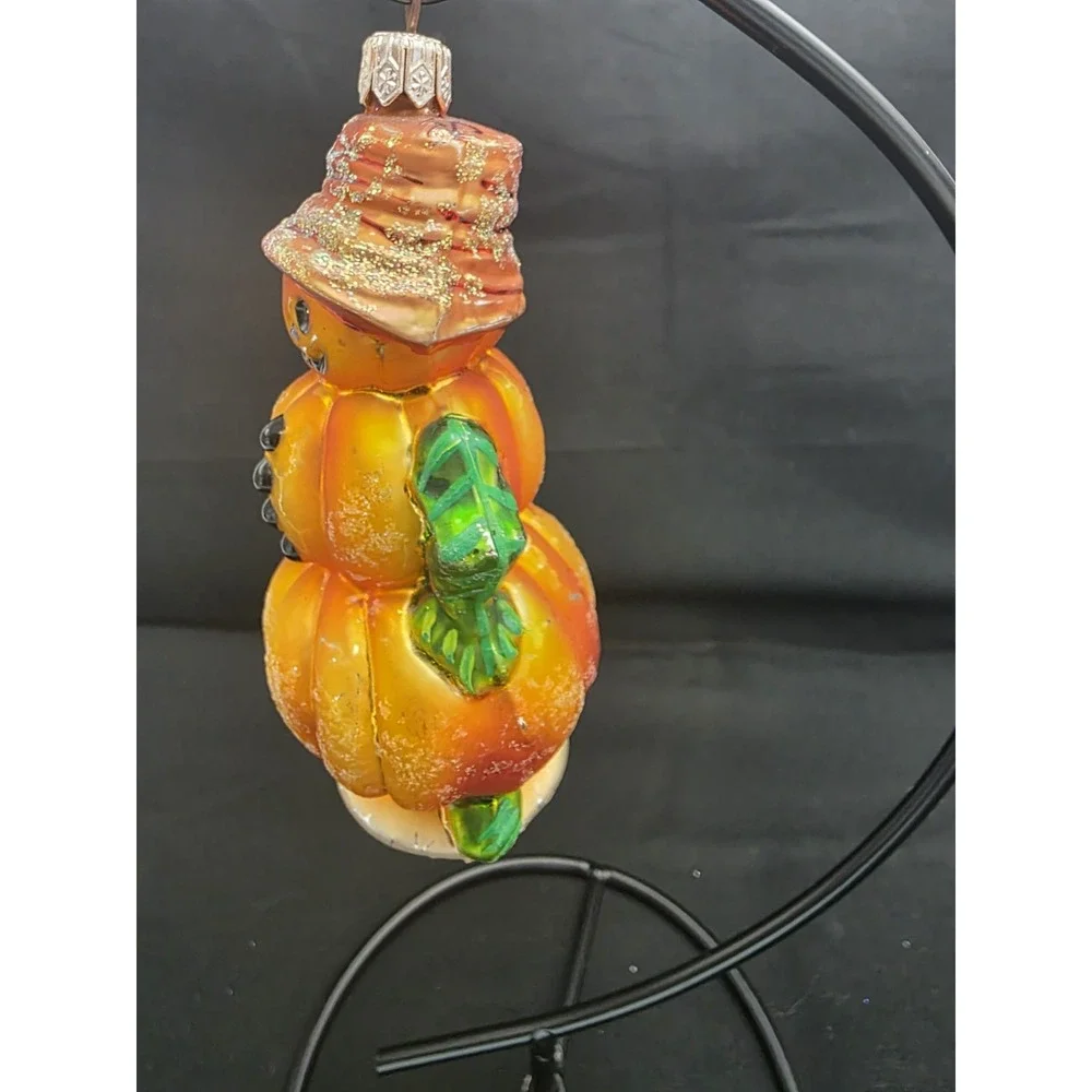 VTG 1999 Christopher Radko Leader of the Patch Jr Pumpkin Halloween Ornament